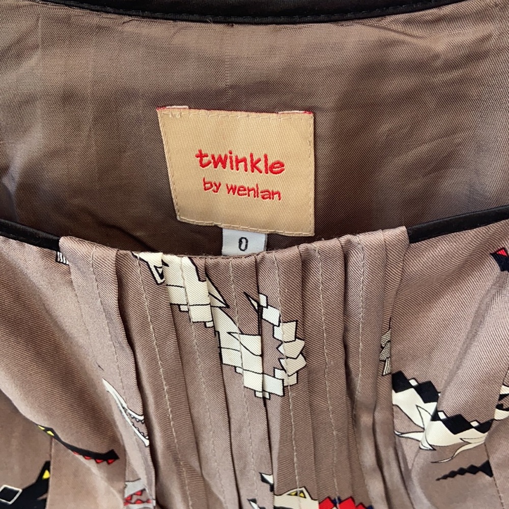 TWINKLE BY WENLAN SILK TOP BROWN SMALL - Picture 2 of 6